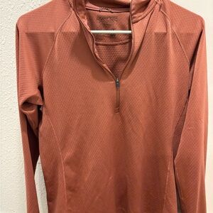 Patagonia Capilene Midweight Pink Quarter-Zip Pullover size medium